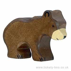 Brown Bear Cub by Holztiger