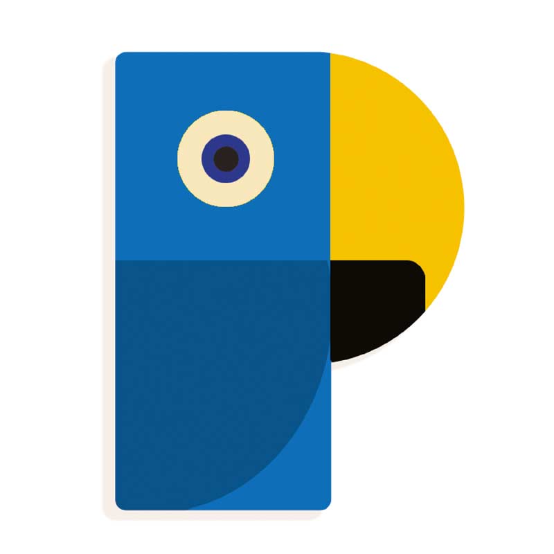 P - Graphic Animal Letter by Djeco