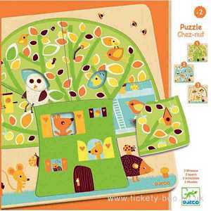 Chez-nut - 3 Layer Puzzle by Djeco