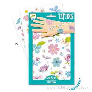 Fair Flowers of the Fields Glitter Tattoos by Djeco