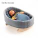 Doll's Blue Dream Rocking Cradle from Pomea by Djeco - 1