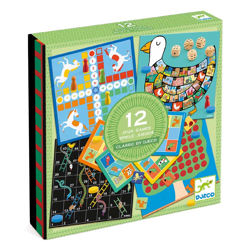 Box of 12 Classic Games by Djeco