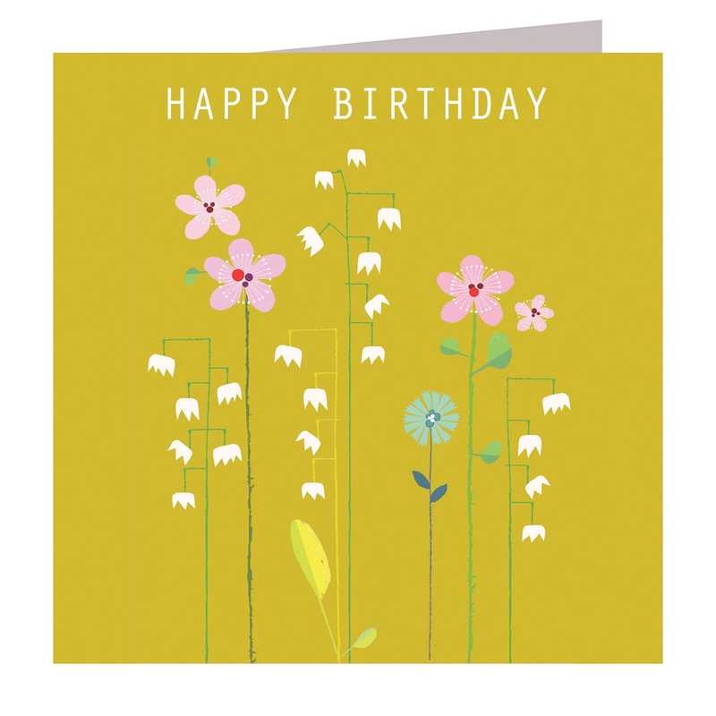 Lily of the Valley Birthday Card by Kali Stileman