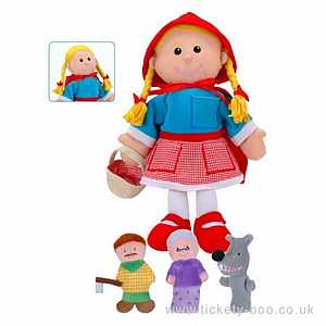 Red Riding Hood Hand & Finger Puppet Set by Fiesta Crafts